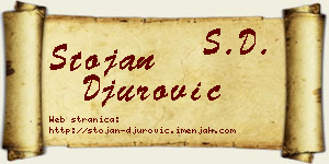 Stojan Đurović vizit kartica